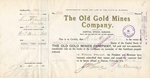 The Old Gold Mines Co.